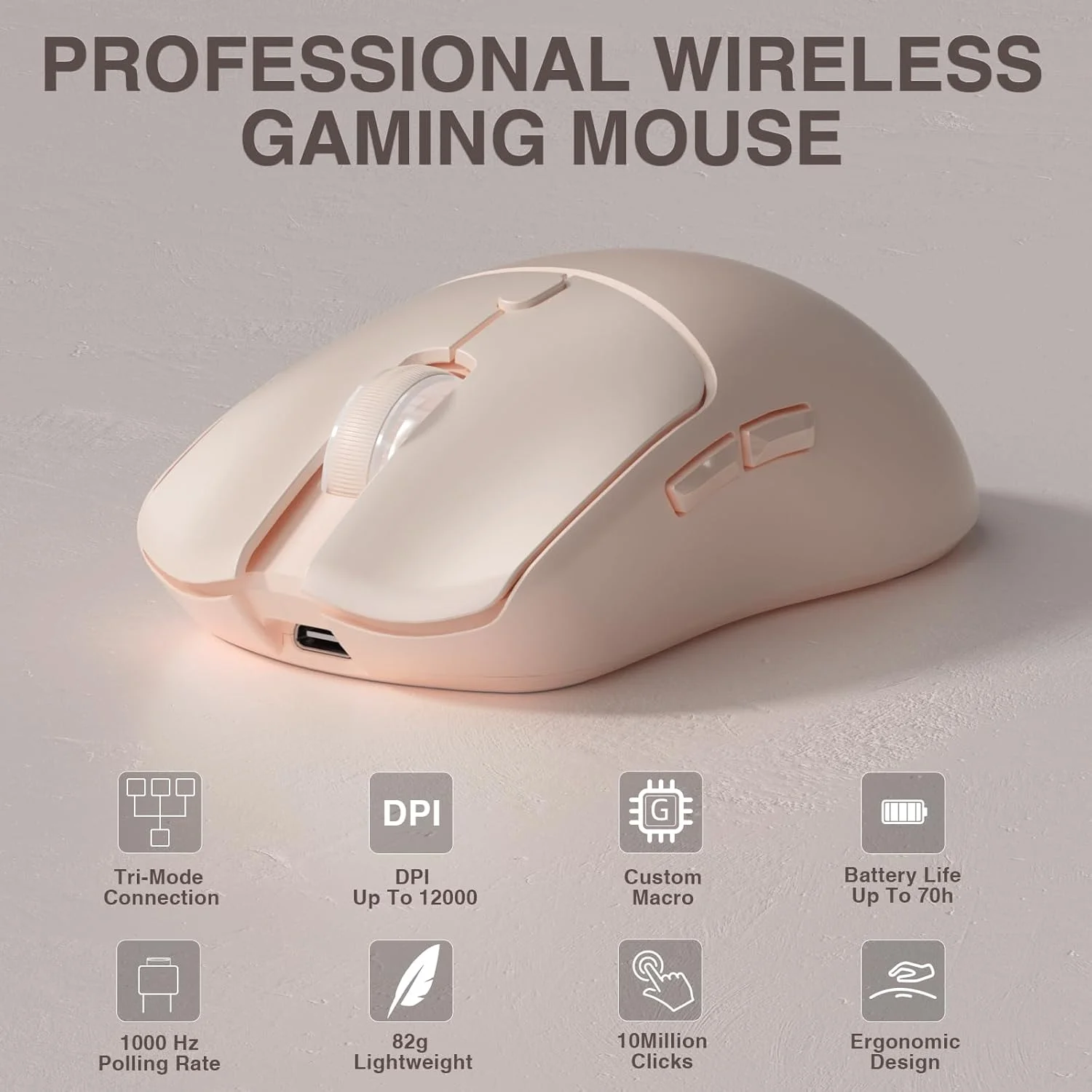 Tablet Accessories For Gaming - AULA SC580X Tri-mode draadloze gamingmuis 12000