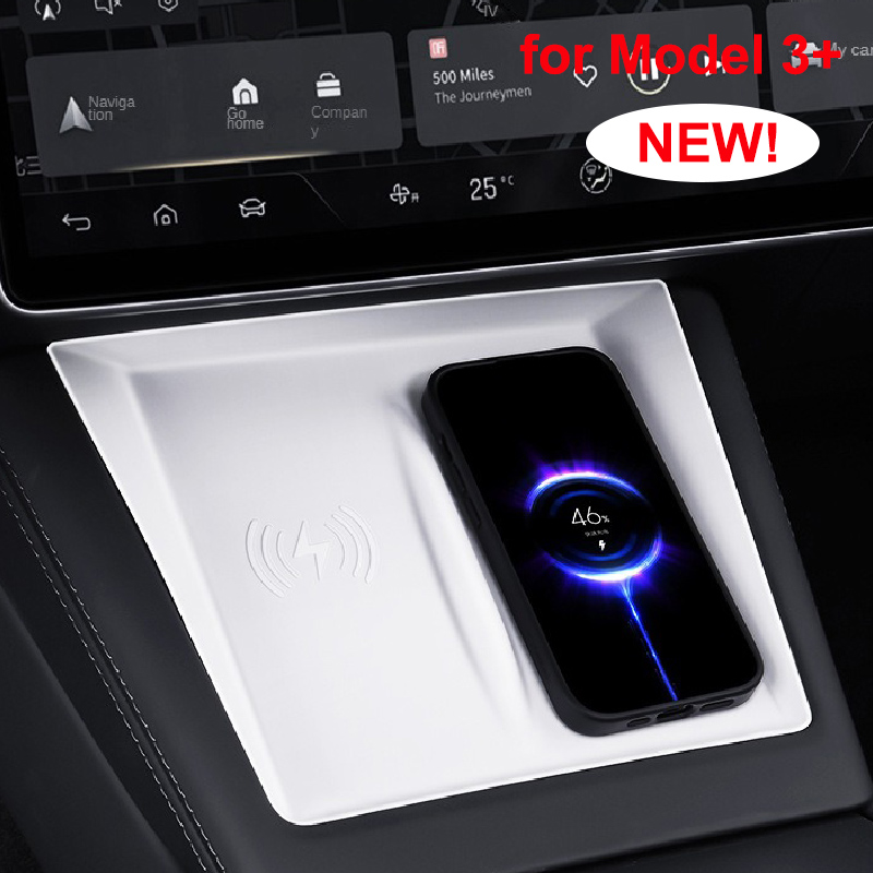 Wireless Charging Pad - Tesla Model 3+ Highland 2024-26 siliconen