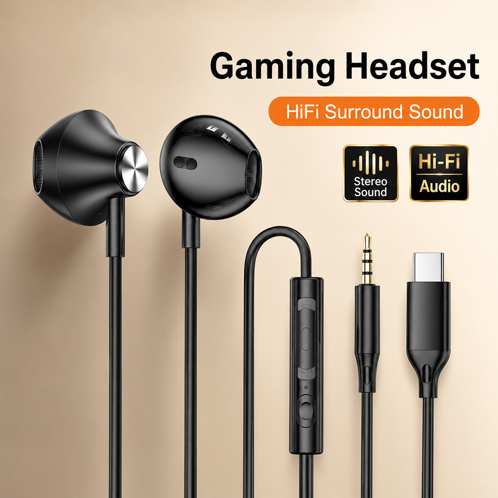 Tablet Accessories For Gaming - HiFi Surround-hoofdtelefoon Bass Stereo Sound voor
