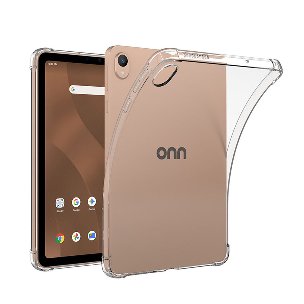 Onn Tablet Accessories - Doorzichtige TPU-hoes met luchtkussen aan de