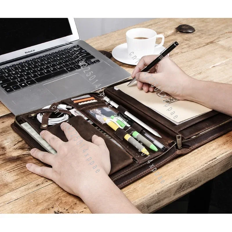 Tablet Tech Accessories - Accessoire lederen tablet-opbergtas voor iPad met