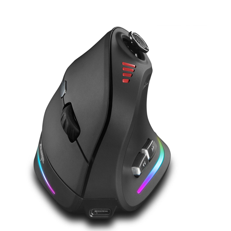 Tablet Accessories For Gaming - Jomaa RGB Backlit Draadloze Verticale Muis