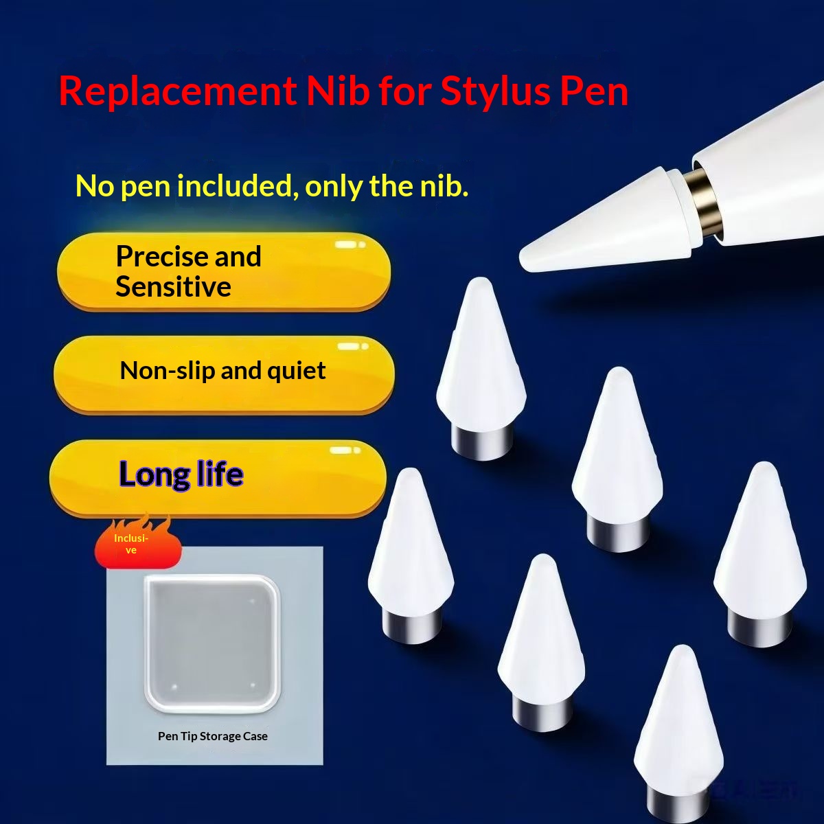 Tablet Pencil Accessories - Vervangende penpunt voor capacitieve pen, slijtvast,