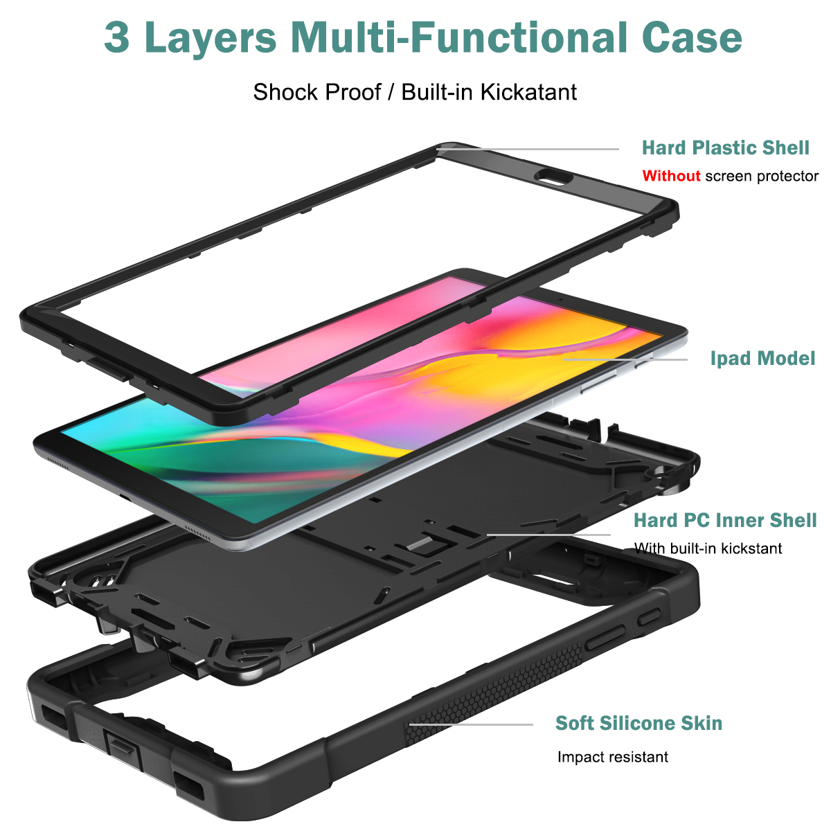 Heavy Duty Stand Case voor Sam - Vortex Tablet Accessories recensie en prijs