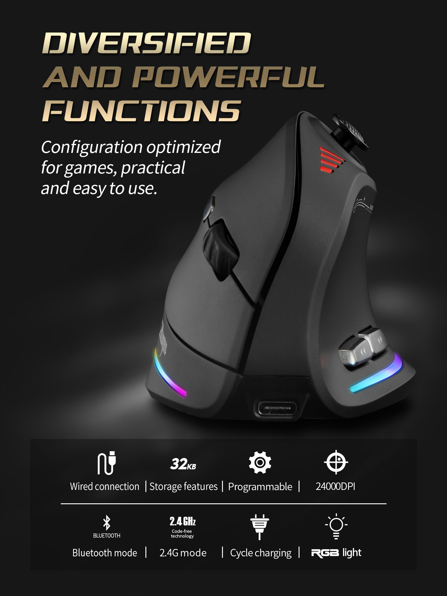Jomaa RGB Backlit Draadloze Ve - Tablet Accessories For Gaming recensie en prijs