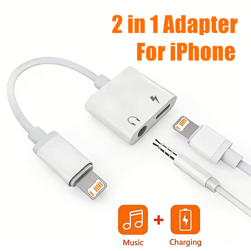 2-in-1 iOS naar 3.5mm jack aud - Wired Earphone Lightning recensie en prijs